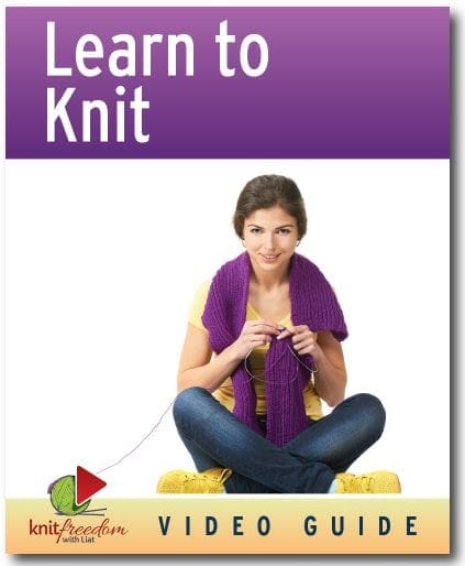 Sign up below to learn to knit free Learn to Knit class cover