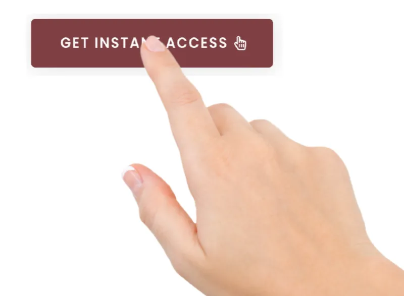 Hand on iPad tablet clicking Get Instant Access button